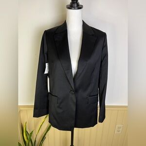 Babaton NWT Swift Blazer Sz 2 Black Wool Blend Aritzia Career Jacket Office Work